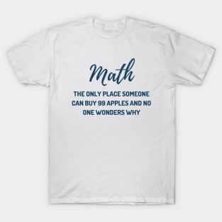 Funny Math Teacher Joke T-Shirt